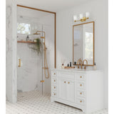 Adley Collection Three-Light Satin Brass Etched Opal Glass New Traditional Bath Vanity Light - 23 in x 6 in x 7.625 in