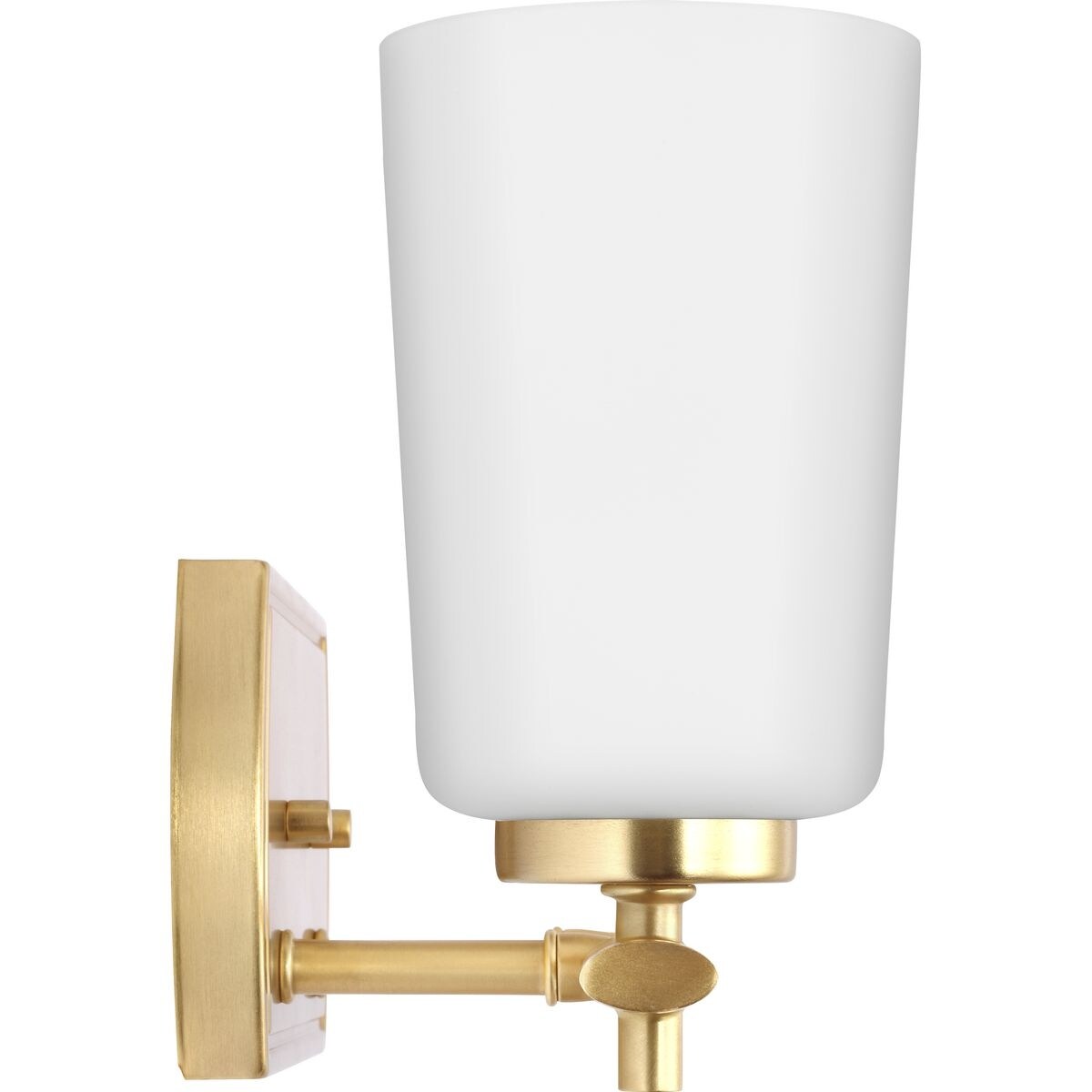 Adley Collection Three-Light Satin Brass Etched Opal Glass New Traditional Bath Vanity Light - 23 in x 6 in x 7.625 in