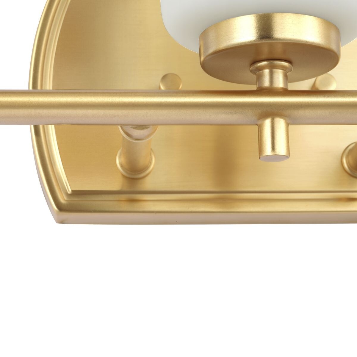 Adley Collection Three-Light Satin Brass Etched Opal Glass New Traditional Bath Vanity Light - 23 in x 6 in x 7.625 in