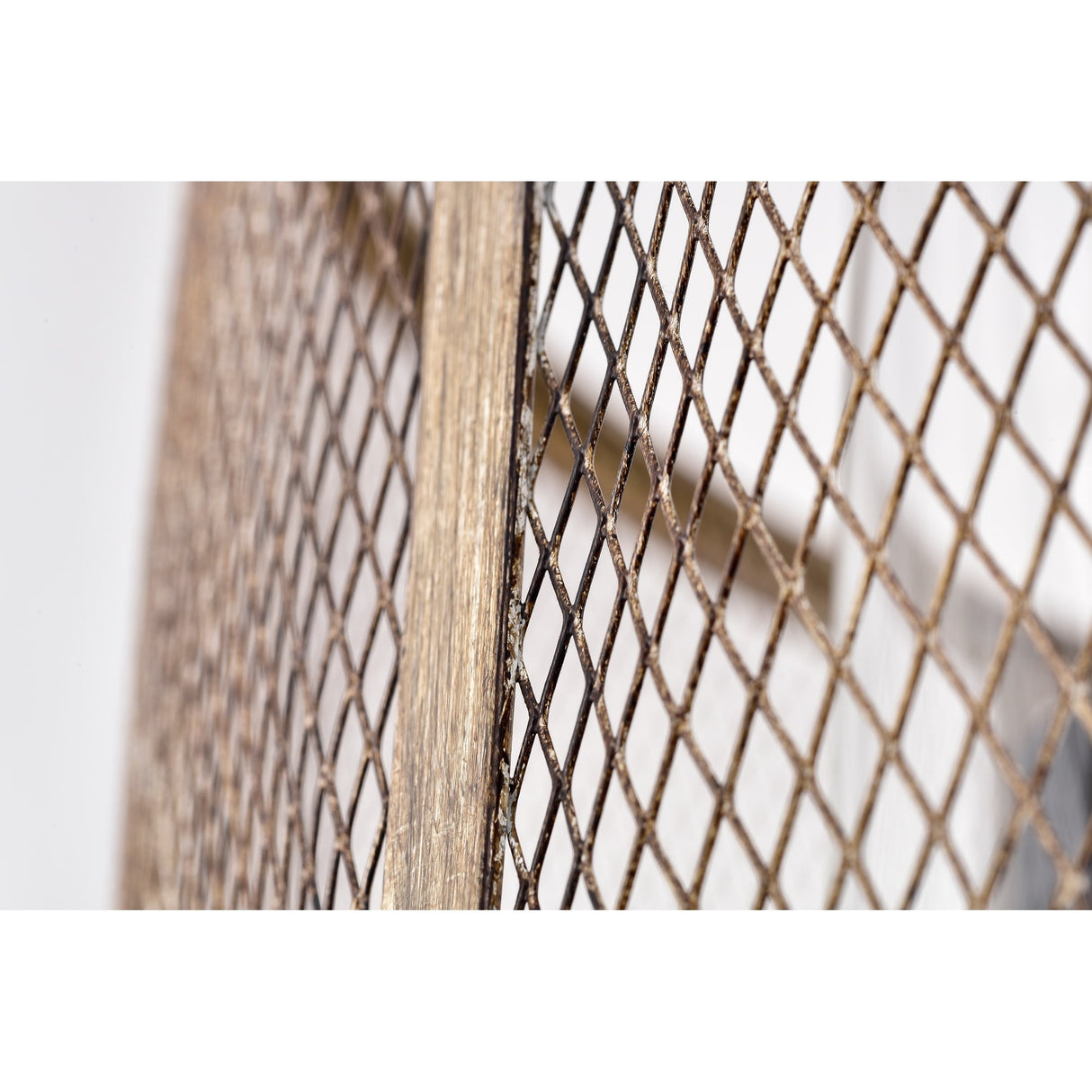 Adrian Semi-Flush Mount 4-Light Metal Mesh Drum Shade