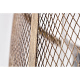 Adrian Semi-Flush Mount 4-Light Metal Mesh Drum Shade