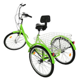 Adult Tricycle 1/7 Speed 3 Wheel For Shopping W/ Installation Tools Cycling