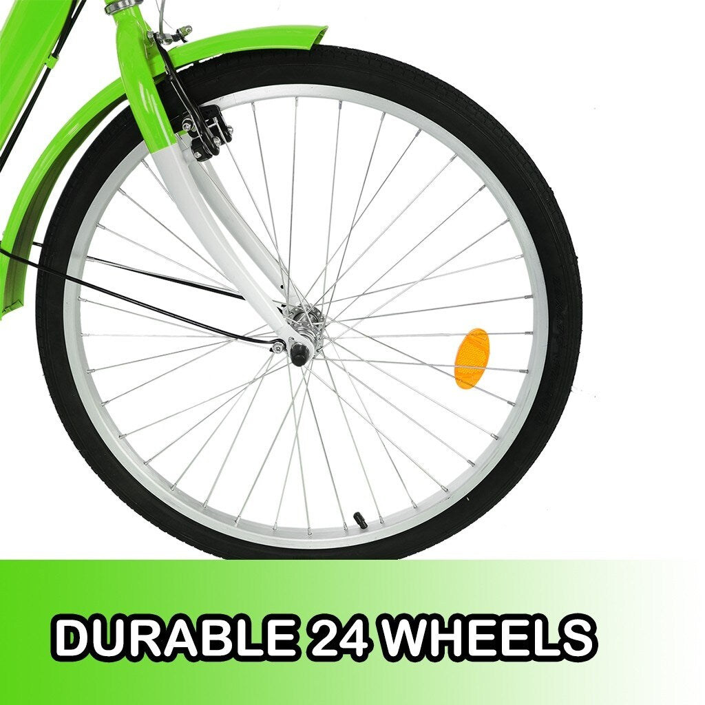 Adult Tricycle 1/7 Speed 3 Wheel For Shopping W/ Installation Tools Cycling