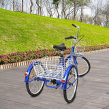 Adult Tricycle 24" Wheels, 7 Speed Men's Women's Bike