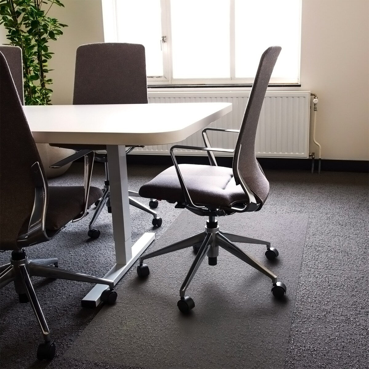 Advantagemat® Vinyl Rectangular Chair Mat Carpets over 3/4" - 50" x 72"