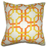 Aebba Geometric Floor Pillow Sungold