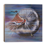 After A Million Years Of Evolution Print On Wood by Anna Shabalova - Multi-Color