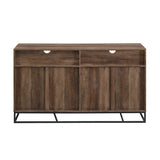 Afton Angled Door Reclaimed Barnwood Sideboard