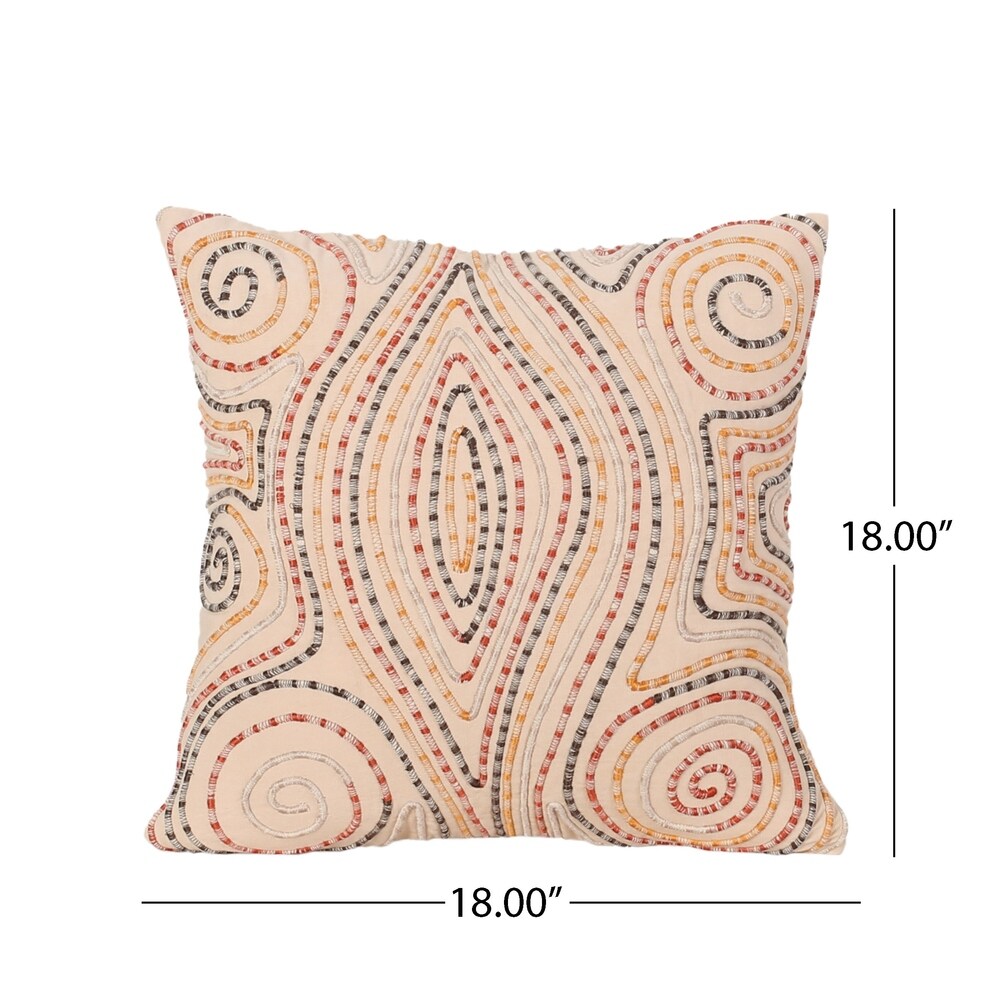 Agassi Handcrafted Fabric Pillow Cover by Christopher Knight Home