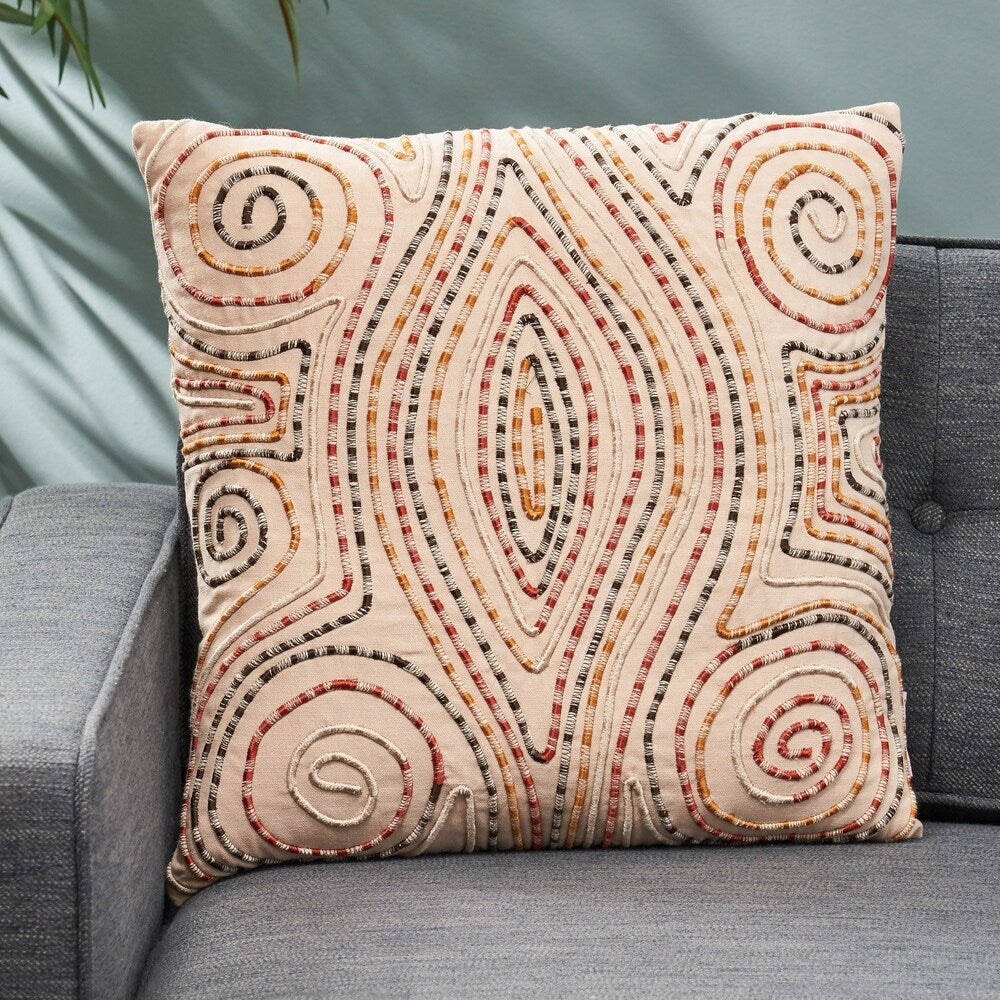 Agassi Handcrafted Fabric Pillow Cover by Christopher Knight Home