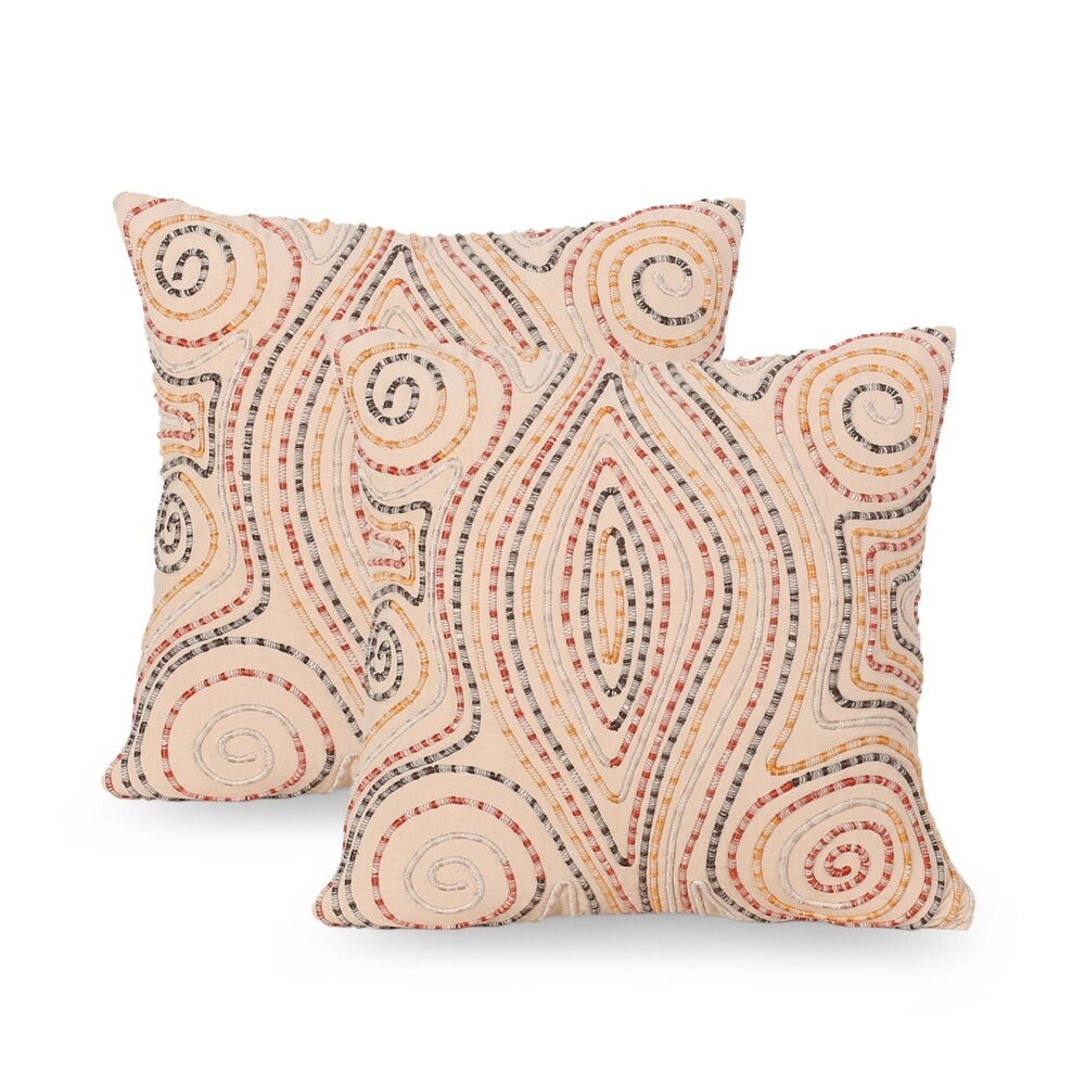 Agassi Handcrafted Fabric Pillow Cover by Christopher Knight Home