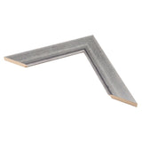 Aged Silver Wall Mirror - Silver lined with charcoal aging accent