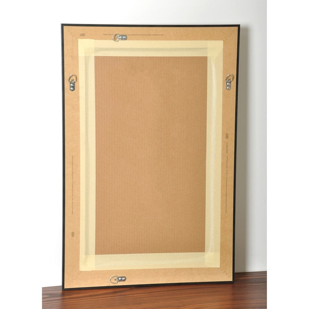 Aged Silver Wall Mirror - Silver lined with charcoal aging accent