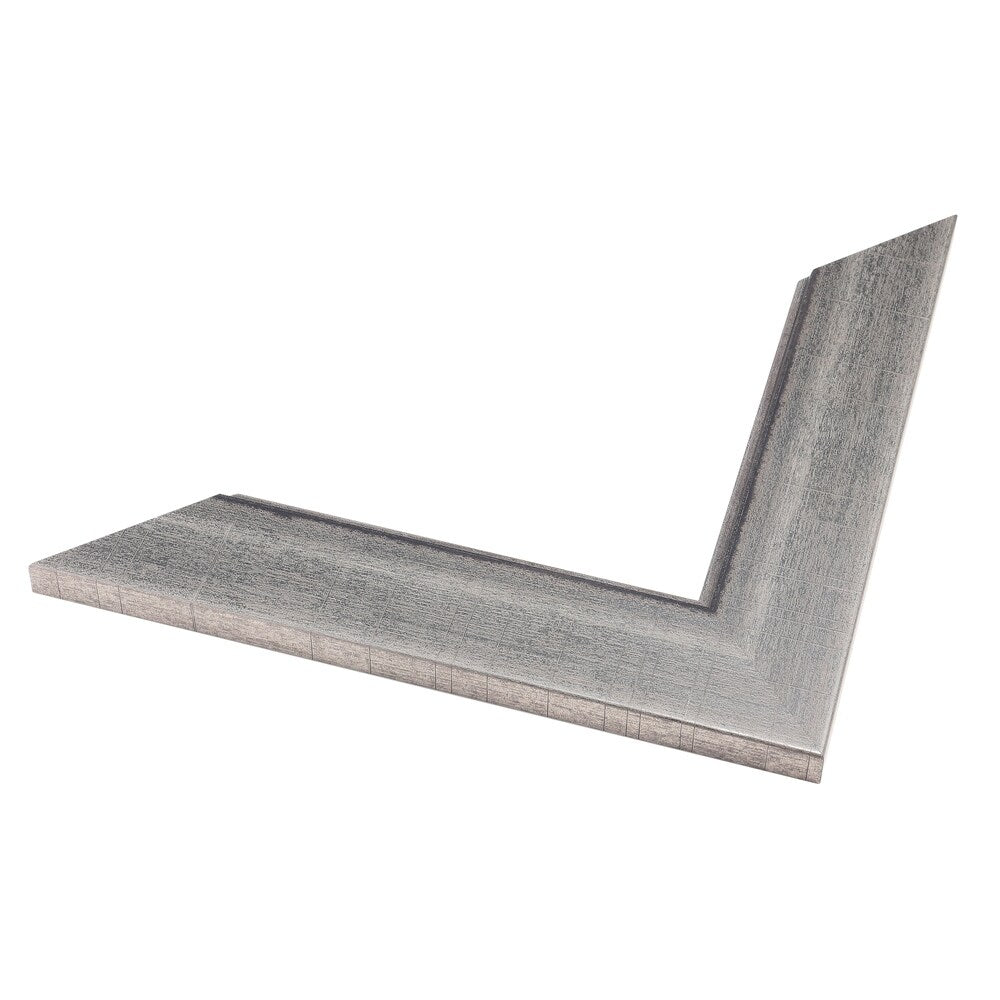 Aged Silver Wall Mirror - Silver lined with charcoal aging accent