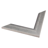 Aged Silver Wall Mirror - Silver lined with charcoal aging accent