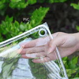 Agfabric Clear Tarp Heavy Duty Waterproof with Eyelets for Camping, Patio Pergola Garden Canopy Rainproof Anti