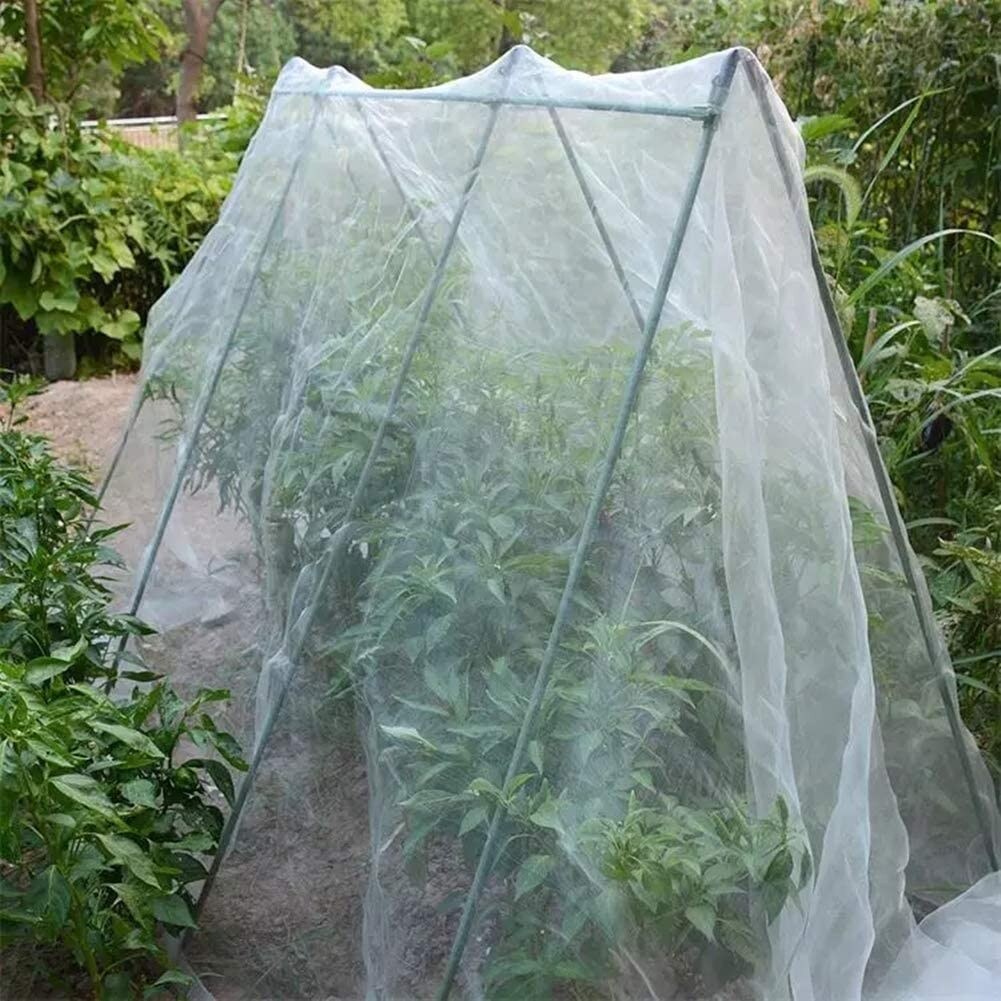 Agfabric Garden Netting Against Bugs Birds Mesh Netting 10x15ft White - 10'x15'