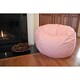 Ahh Products Pink Organic Cotton Washable Bean Bag Chair