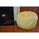 Ahh Products Yellow Organic Cotton Washable Bean Bag Chair