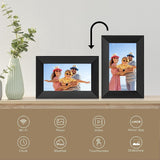 AiMor Digital Picture Frame, 7 Inch 1024x600 IPS HD Touchscreen, Effortless Setup, Share Photos and Videos from Anywhere via App
