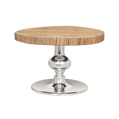 Aida Wood and Aluminum Coffee Table by Christopher Knight Home