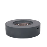 Aidan Circular 50K BTU Outdoor Gas Fire Pit Table with Tank Holder by Christopher Knight Home