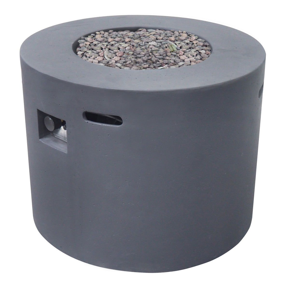 Aidan Outdoor Circular Propane Fire Pit by Christopher Knight Home - N/A