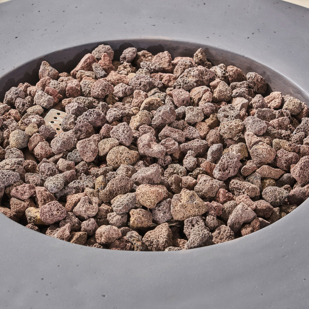 Aidan Outdoor Circular Propane Fire Pit by Christopher Knight Home - N/A