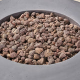 Aidan Outdoor Circular Propane Fire Pit by Christopher Knight Home - N/A