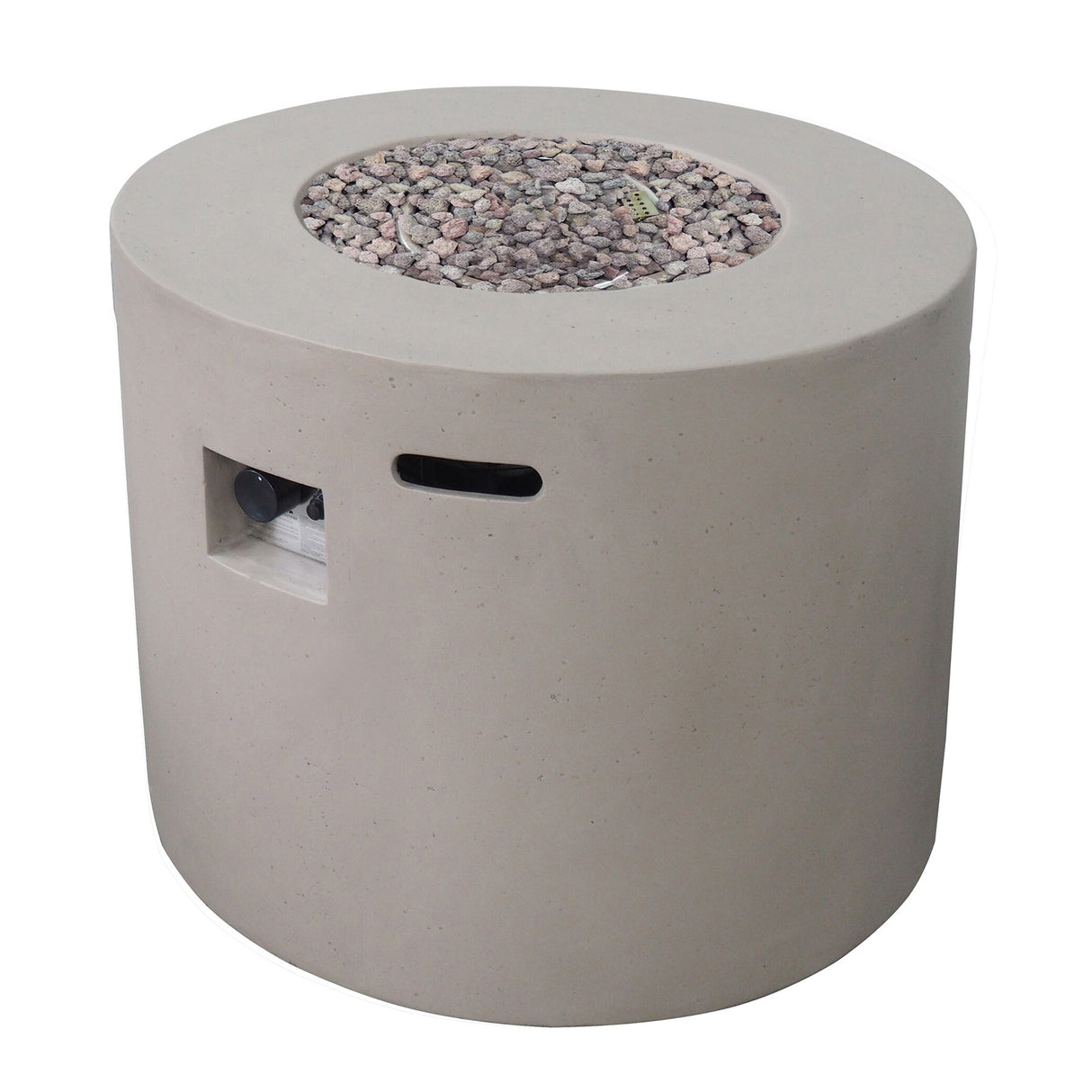 Aidan Outdoor Circular Propane Fire Pit by Christopher Knight Home - N/A
