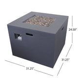 Aidan Outdoor Propane Fire Pit Table by Christopher Knight Home