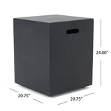 Aidan Rectangular Propane Fire Pit Table with Tank Holder