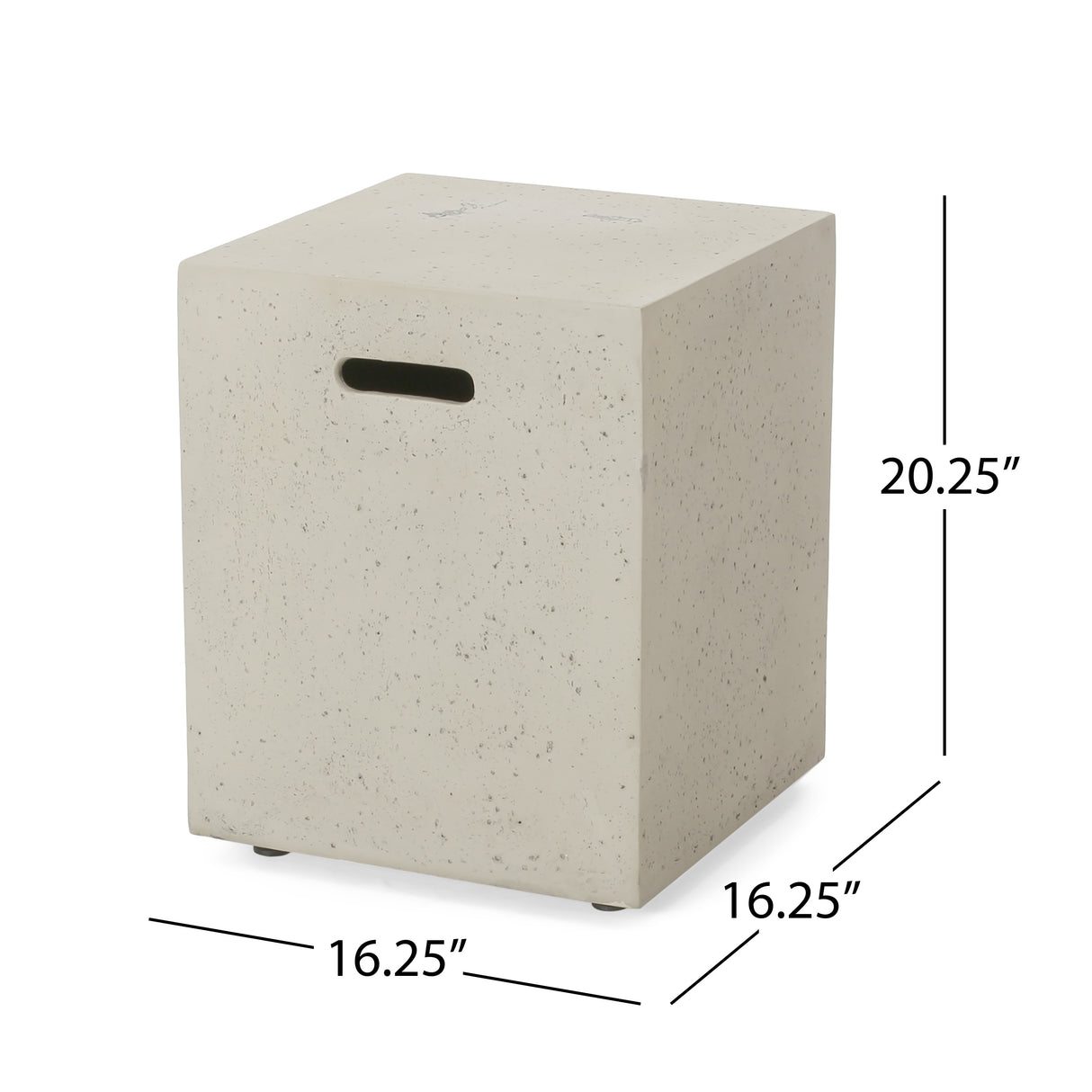 Aidan Rectangular Propane Fire Pit Table with Tank Holder