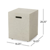 Aidan Rectangular Propane Fire Pit Table with Tank Holder