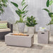Aidan Rectangular Propane Fire Pit Table with Tank Holder