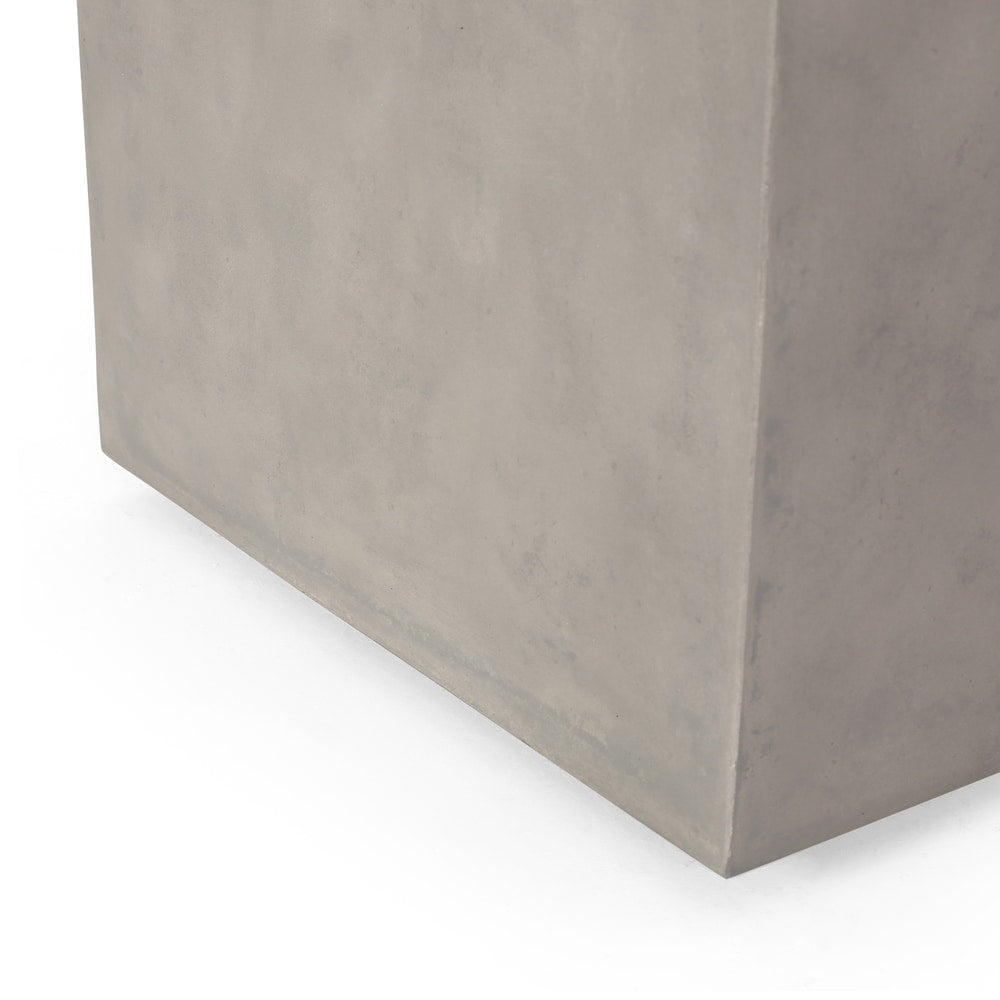 Aido Outdoor Modern Tank Holder Side Table by Christopher Knight Home - 16.00" W x 16.00" L x 20.00" H