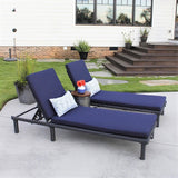 Aiduma Outdoor Wicker Chaise Lounge Chairs (Set of 2) by Havenside Home