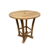 Aila Teak Patio Bar Height Table