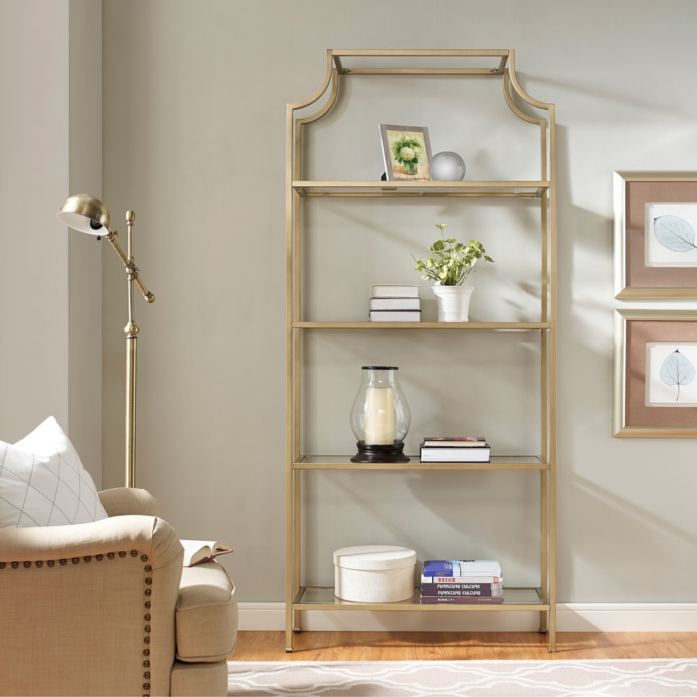 Crosley Aimee Glass Etagere