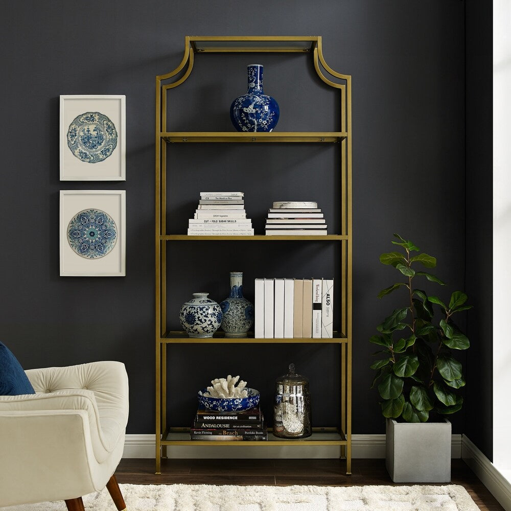 Crosley Aimee Glass Etagere