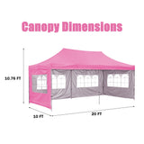 Ainfox 10x20FT Outdoor Pop up Patio Canopy Tent