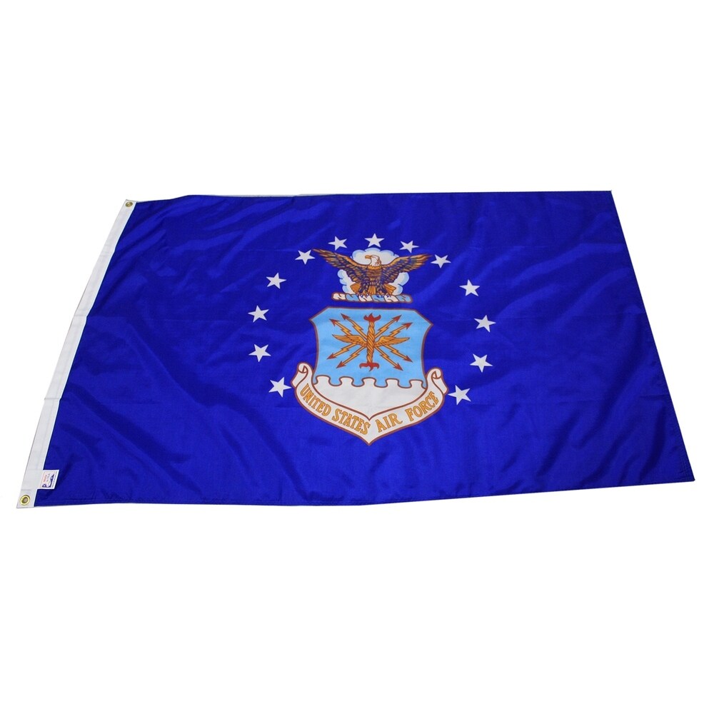 Official US Air Force nylon flag, 3 foot x 5 foot with grommets, Made in USA