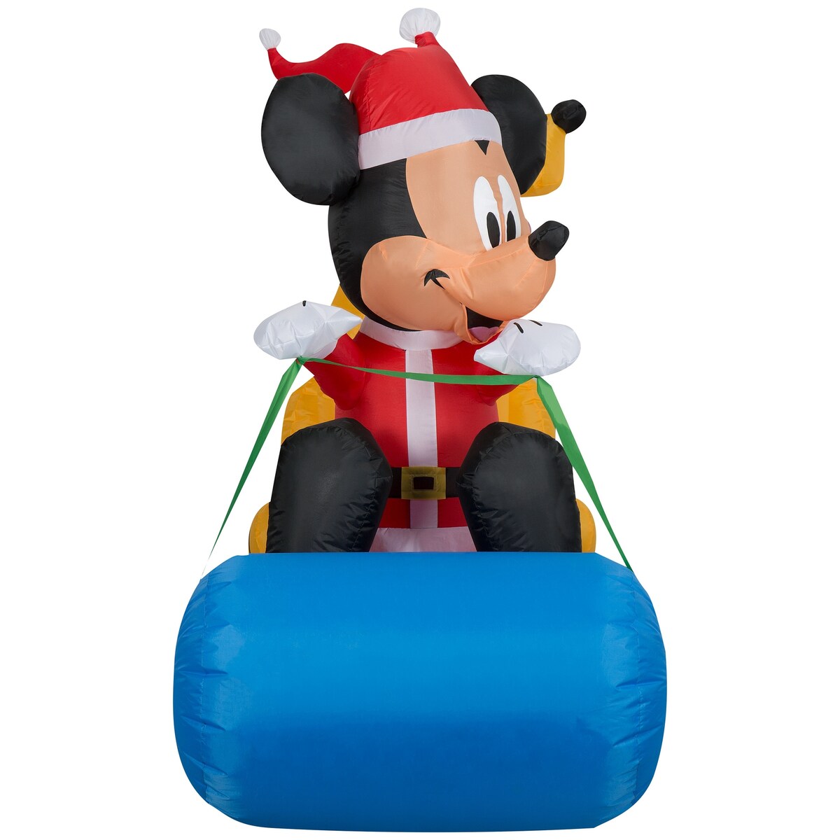 Airblown Inflatable Mickey Mouse and Pluto Sledding Scene