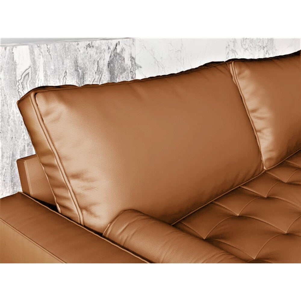Aisha 70" Faux Leather Sofa