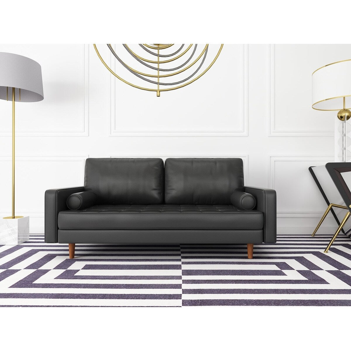 Aisha 70" Faux Leather Sofa