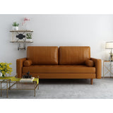 Aisha 70" Faux Leather Sofa