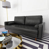 Aisha 70" Faux Leather Sofa
