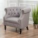 Akira Tufted Fabric Club Chair by Christopher Knight Home