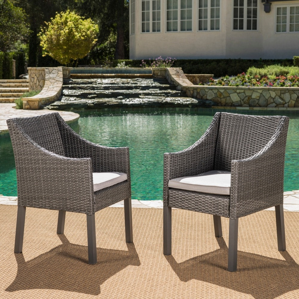Alameda Cushioned Wicker 7-piece Dining Set by Christopher Knight Home