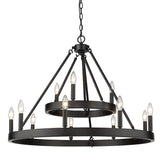 Alastair 2 Tier - 12 Light Chandelier - 35x24.5"